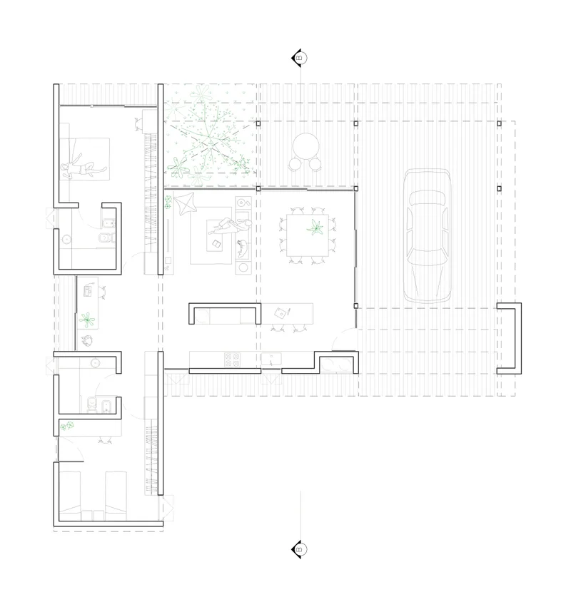 Plano de Casa En La Sierra