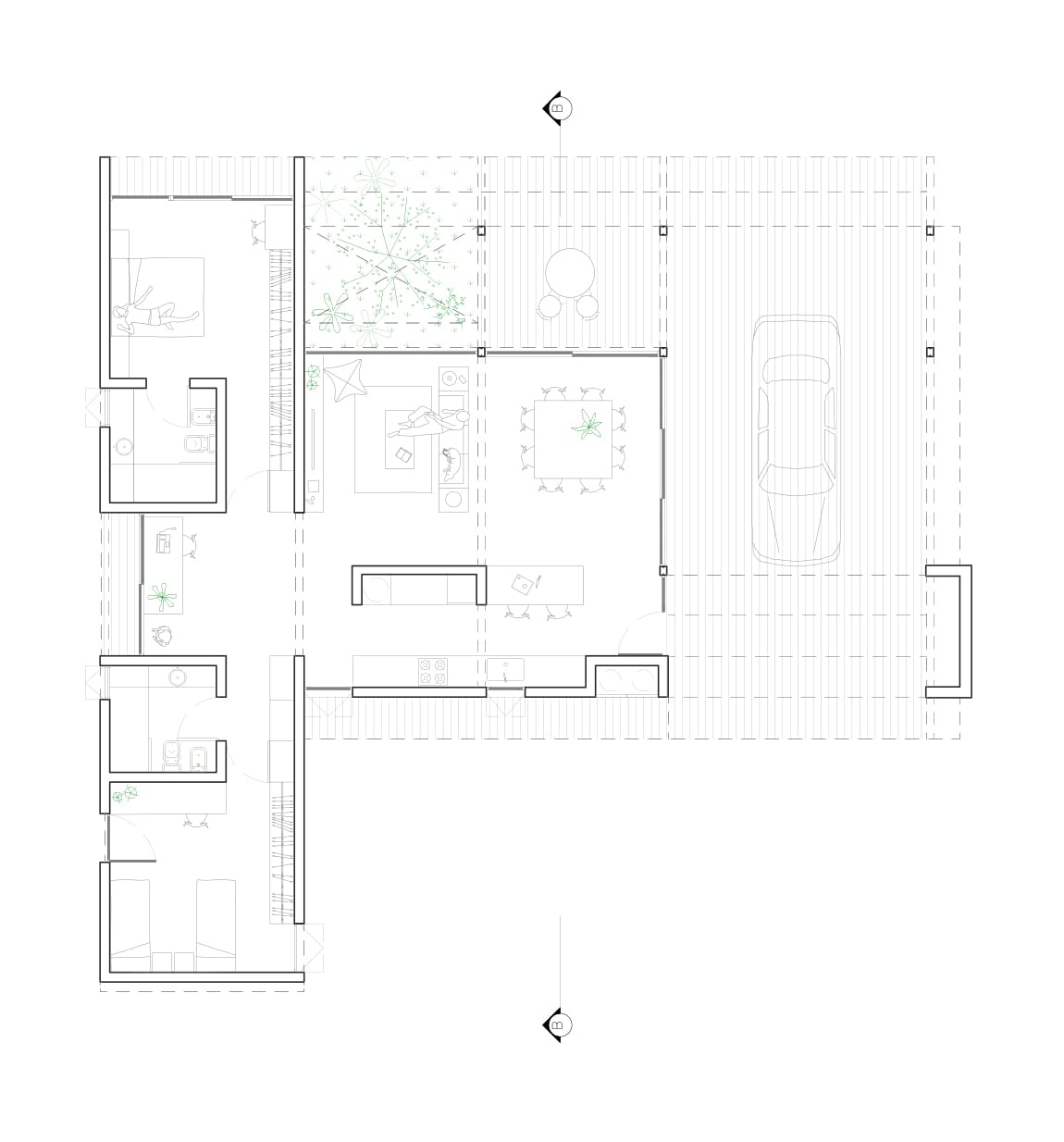 Plano de Casa En La Sierra