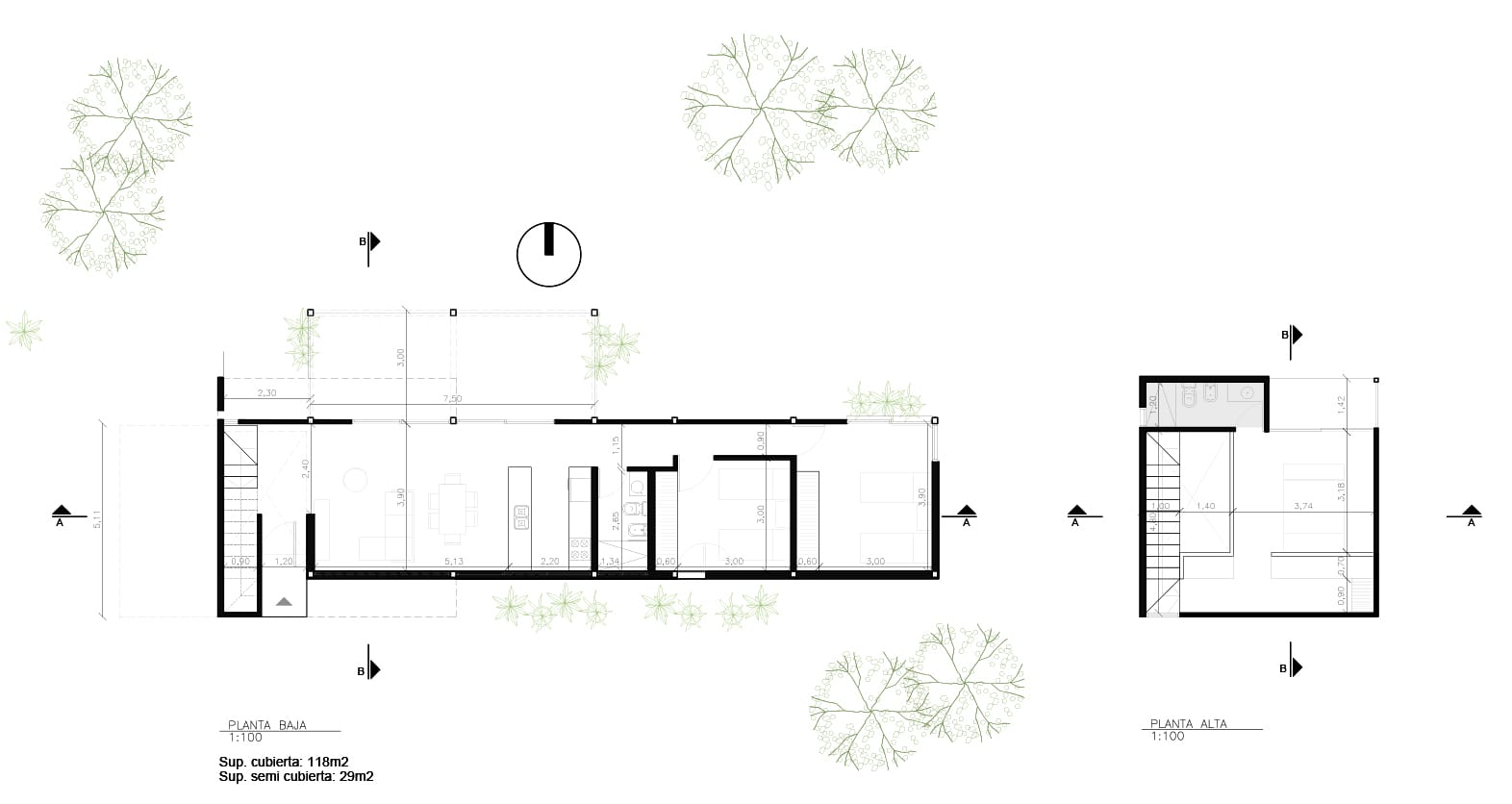 Plano de Casa En 2 Plantas Villa 25 De Mayo