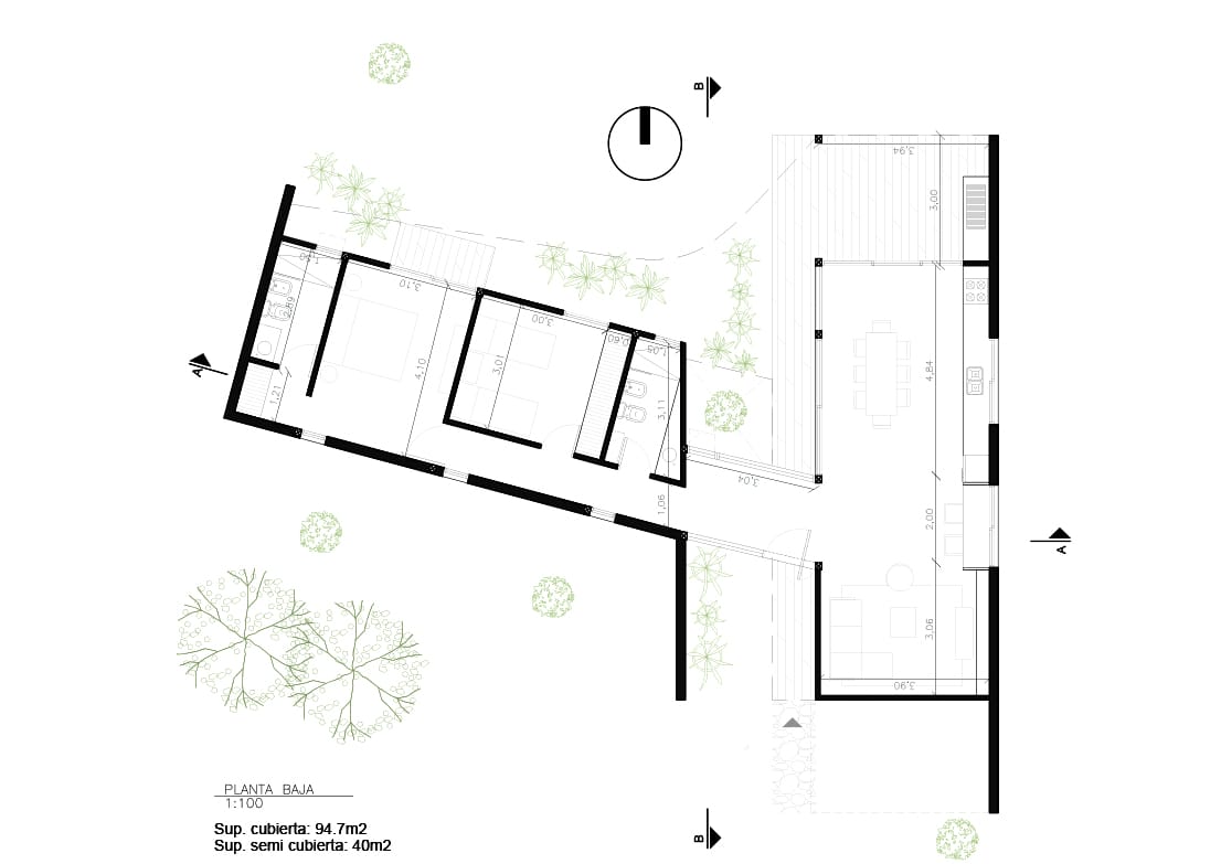 Plano de Casa Piedra Y Chapa Villa 25 De Mayo