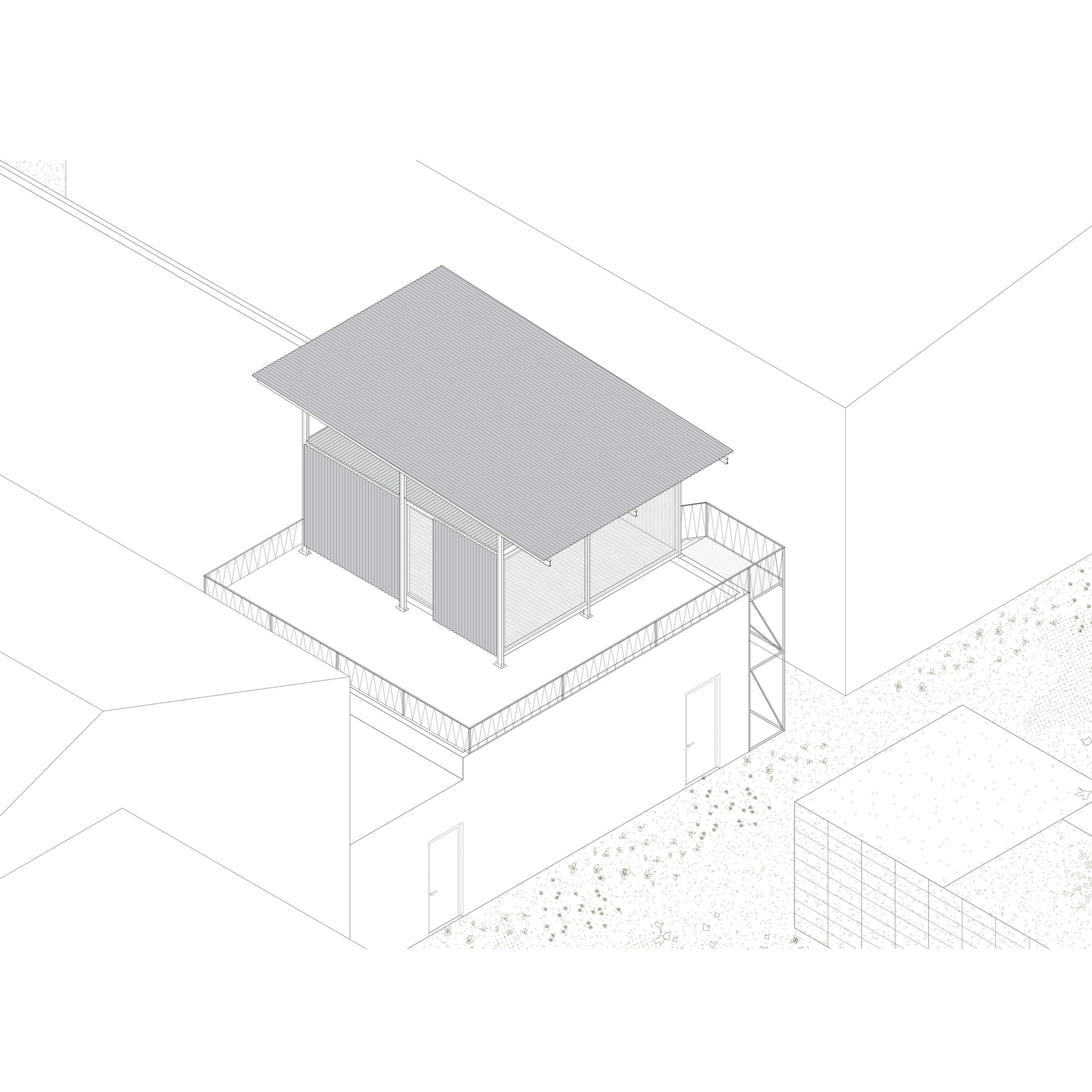Plano de Oficina Sobre Pileta San Rafael