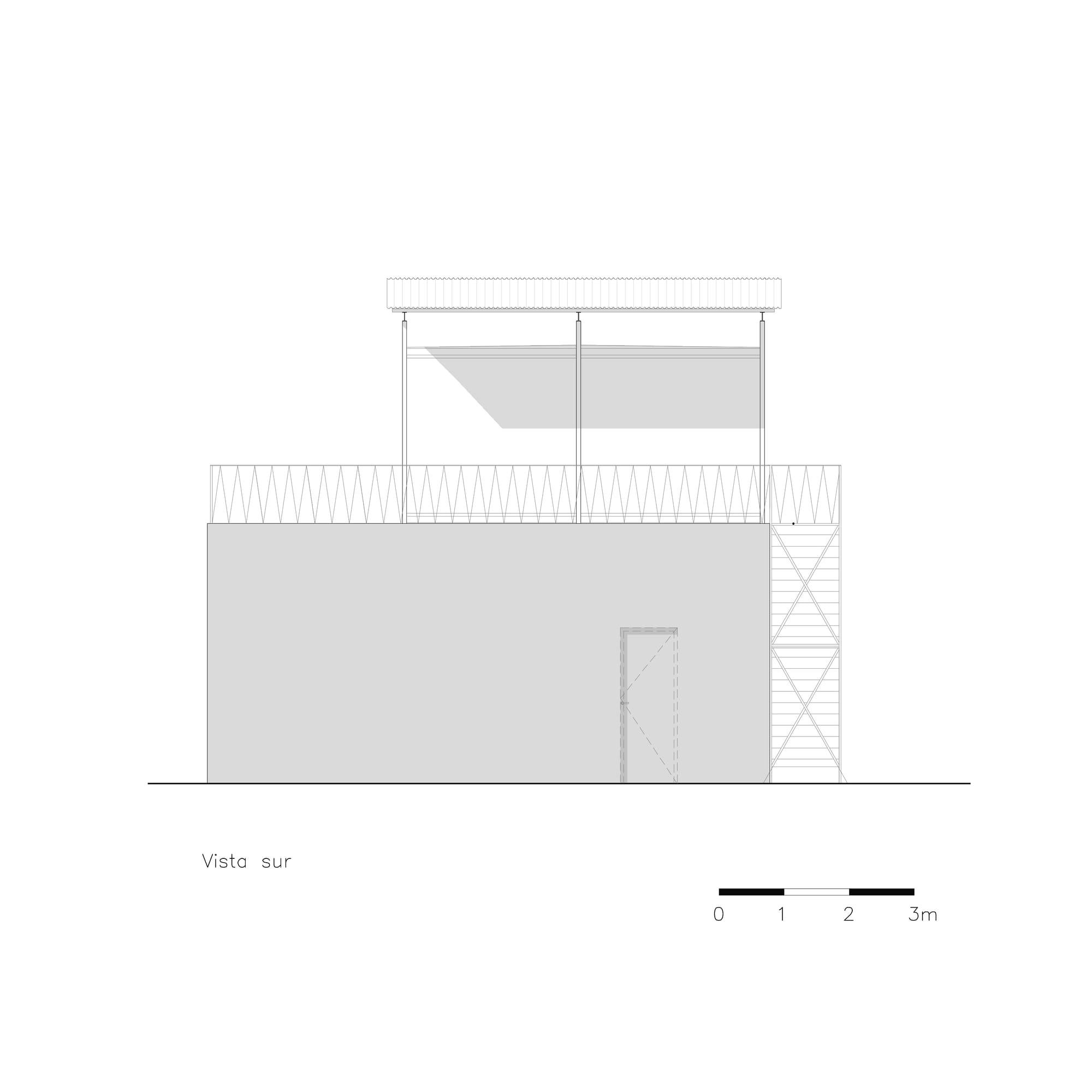 Plano de Oficina Sobre Pileta San Rafael