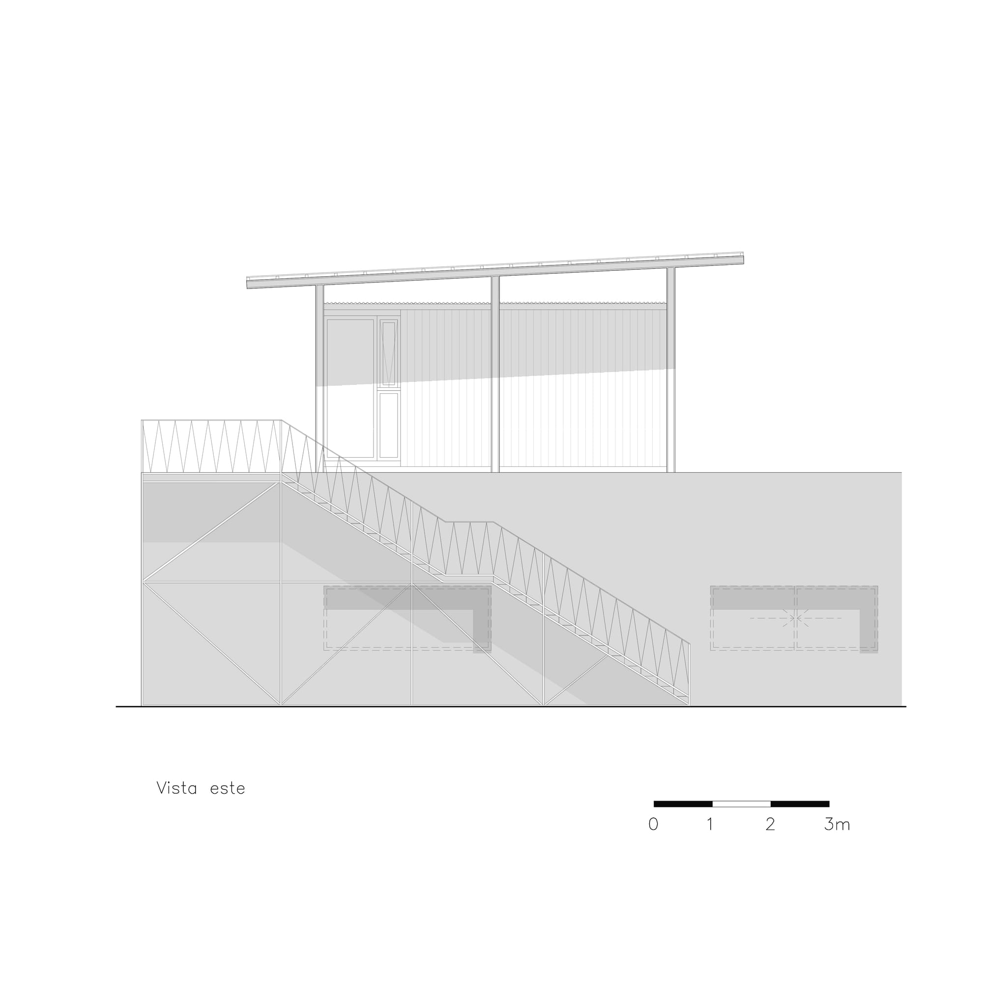 Plano de Oficina Sobre Pileta San Rafael
