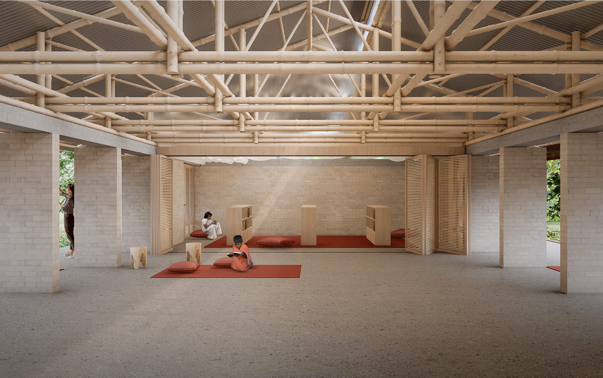 Fotografía de obra de Escuela Nepal