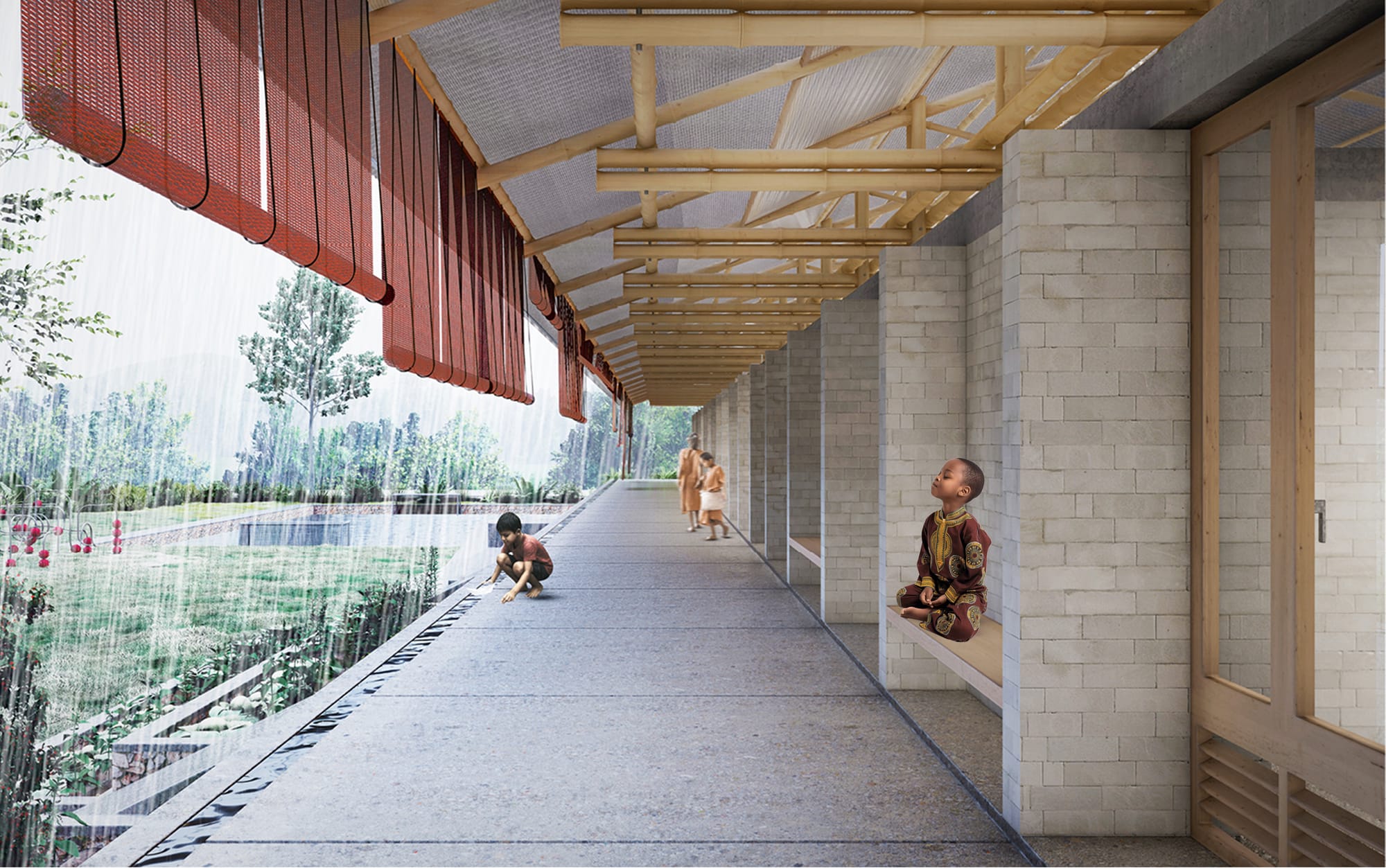 Fotografía de obra de Escuela Nepal