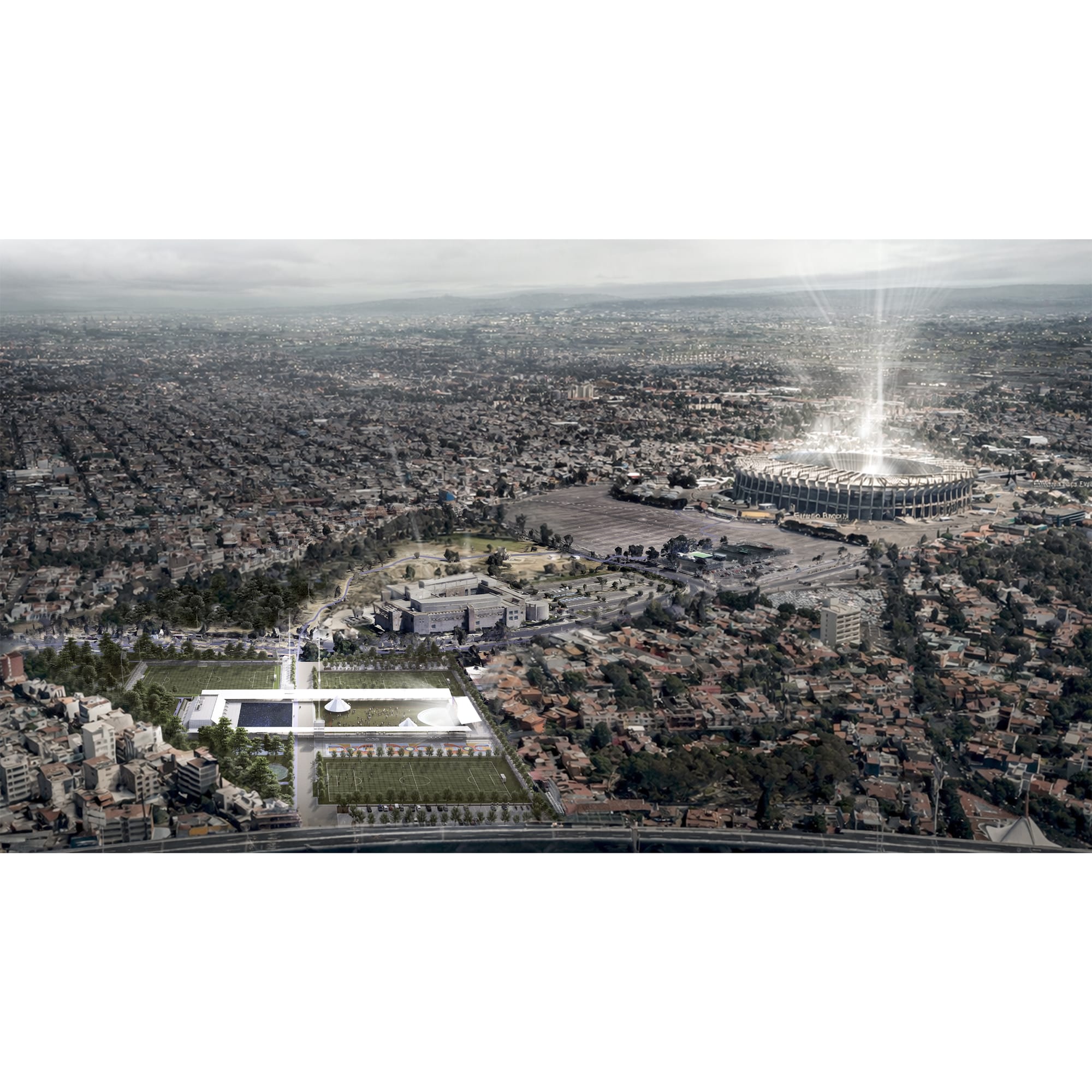 Fotografía de obra de Parque Deportivo Concurso Internacional