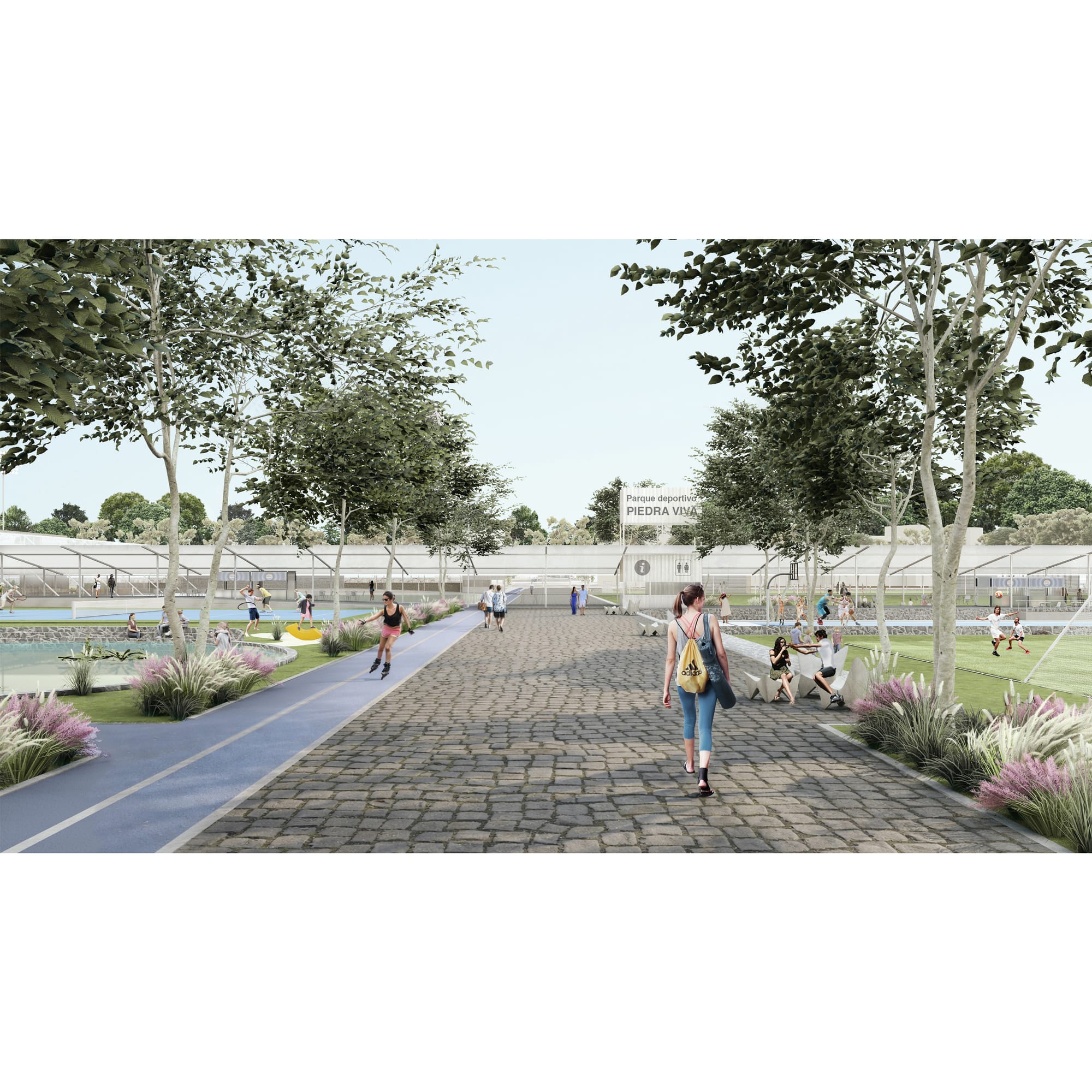 Fotografía de obra de Parque Deportivo Concurso Internacional