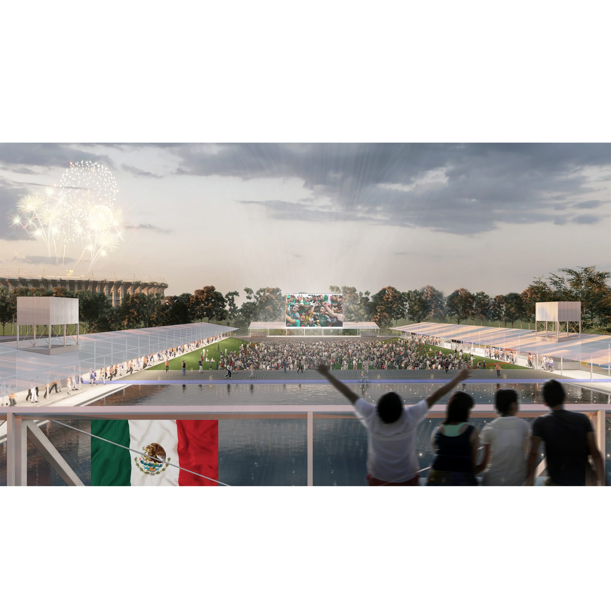 Fotografía de obra de Parque Deportivo Concurso Internacional