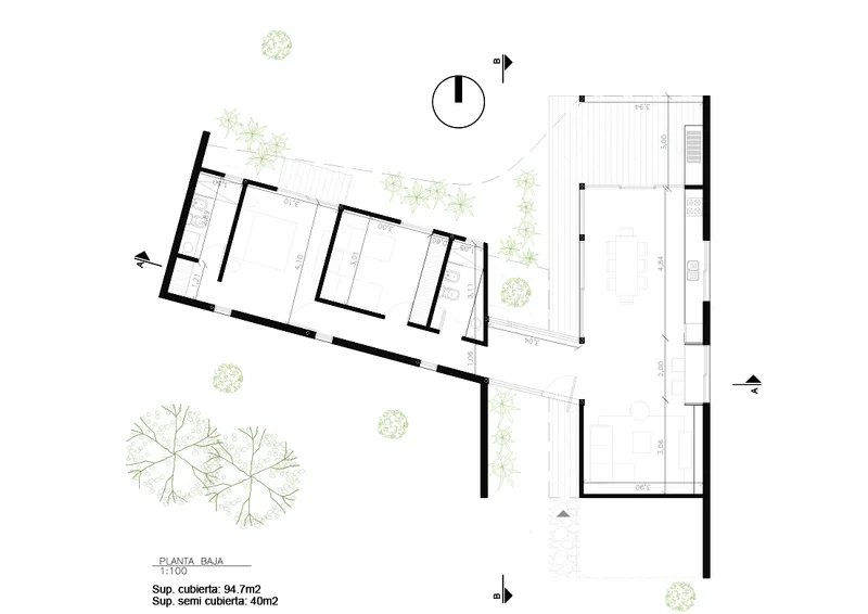 Plano de Casa Piedra Y Chapa