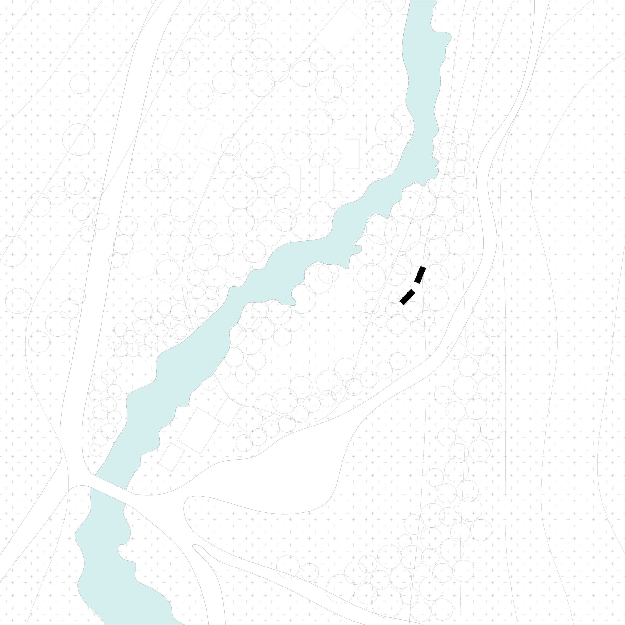 Plano de Cabañas En El Rio Atuel