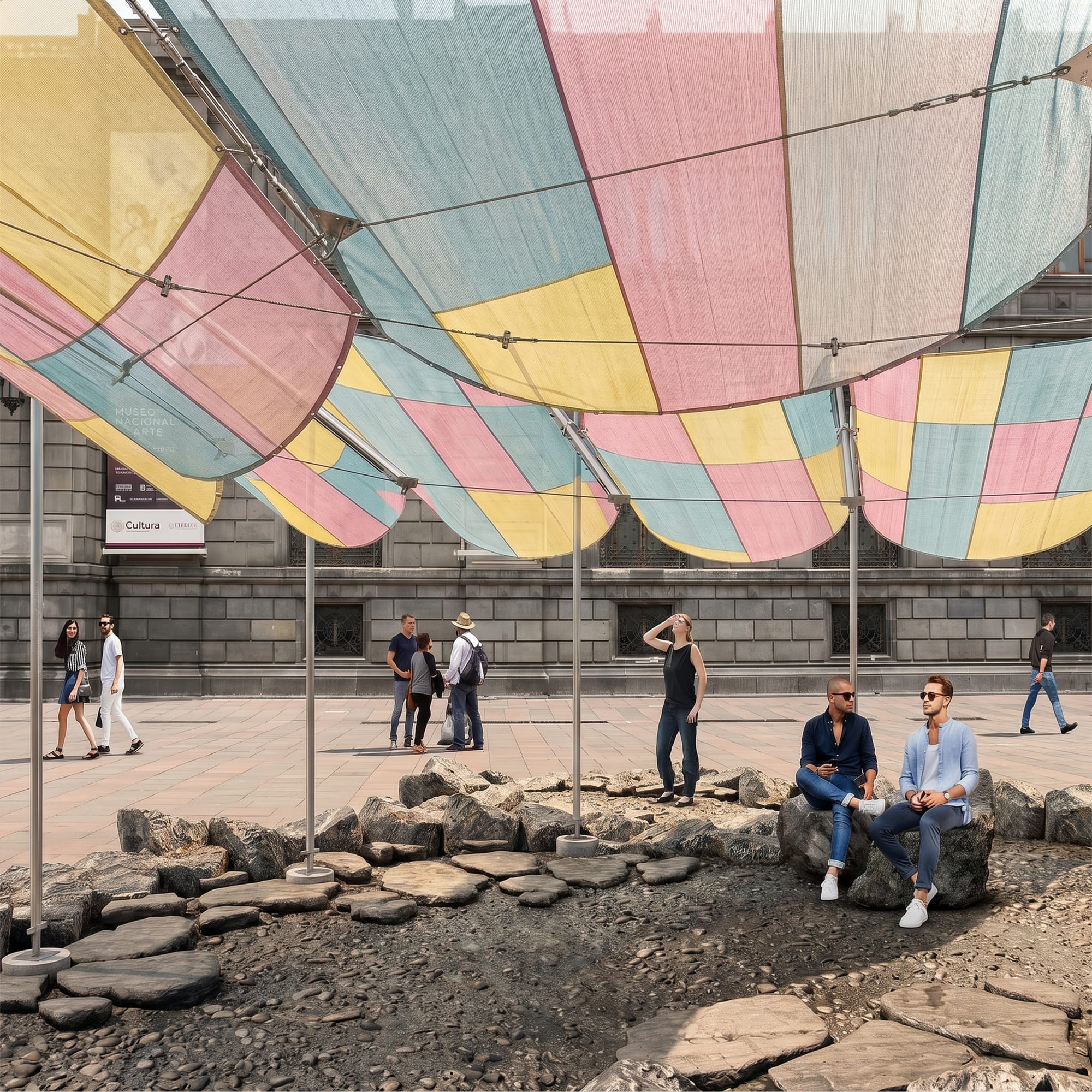 Fotografía de obra de Pabellon Mextropoli